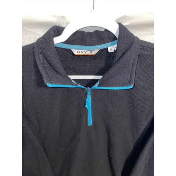 Orvis Women’s Running Jacket Size Medium Black Zip Collar Athleisure Hiking Walk - Picture 3 of 12